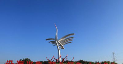 城市创意不锈钢抽象仙鹤博鱼网页版