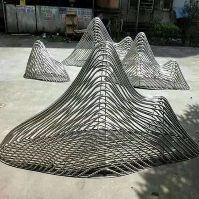 金属不锈钢镂空户外景区水景摆件假山博鱼网页版