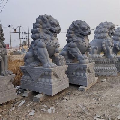 大理石石雕户外园林景观石雕狮子博鱼网页版