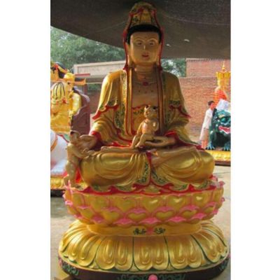 玻璃钢纯金打造寺庙供奉菩萨观音博鱼网页版