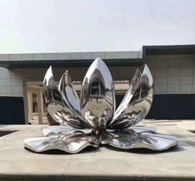不锈钢镜面创意盛开的莲花博鱼网页版