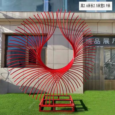 不锈钢彩绘拉丝户外景观摆件