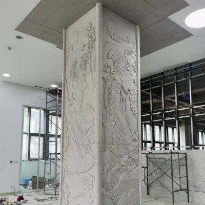 石雕浮雕大理石 背景墙浮雕人物壁画影壁博鱼网页版