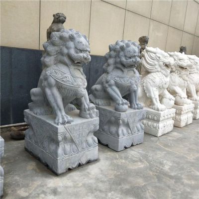 天然青石雕刻企业家用大门口镇宅招财