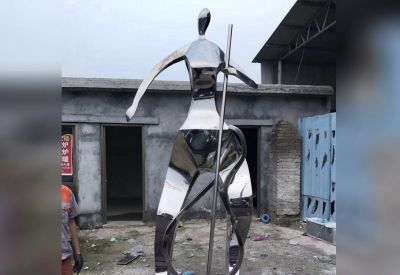 不锈钢抽象户外艺术装饰品琴博鱼网页版