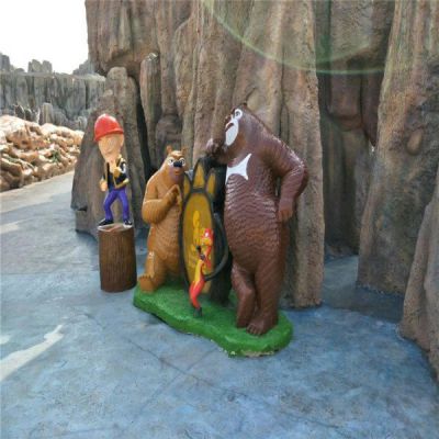 公园幼儿园装饰摆件熊出没组合卡通动画人物博鱼网页版