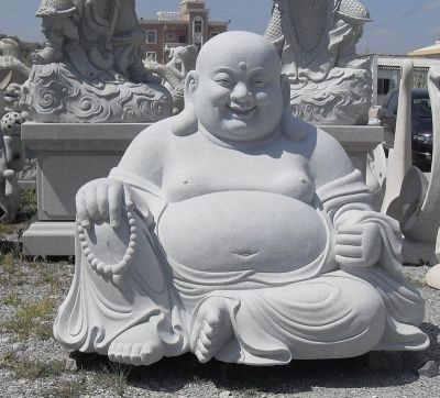 景区汉白玉坐式弥勒佛博鱼网页版