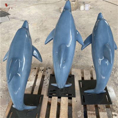玻璃钢卡通户外园林景观海豚博鱼网页版