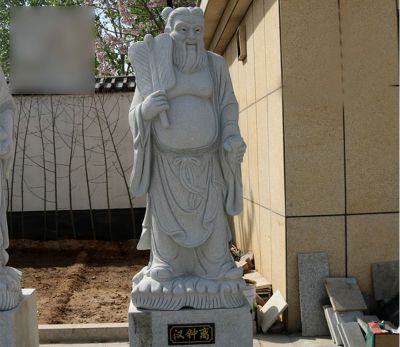 户外园林寺庙大理石石雕汉钟离博鱼网页版