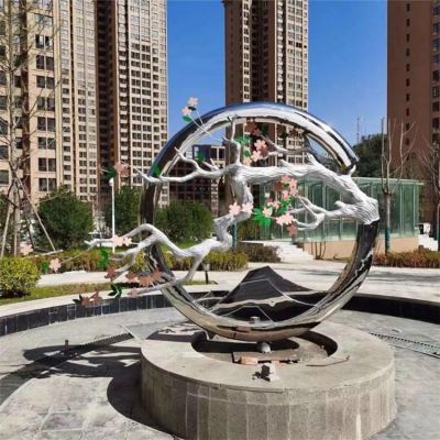 城市 广场不锈钢创意摆件景观博鱼网页版