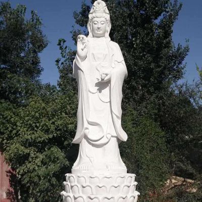 大理石石雕大型滴水观音博鱼网页版