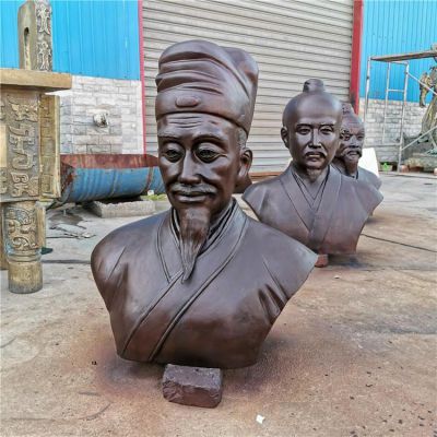 铜雕胸像古代名人景观博鱼网页版摆件