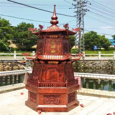 寺院室外佛塔纯铜道观香炉博鱼网页版