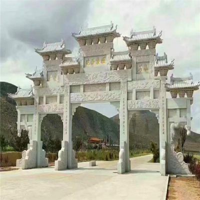 户外街道村口大型门楼古建筑牌坊博鱼网页版