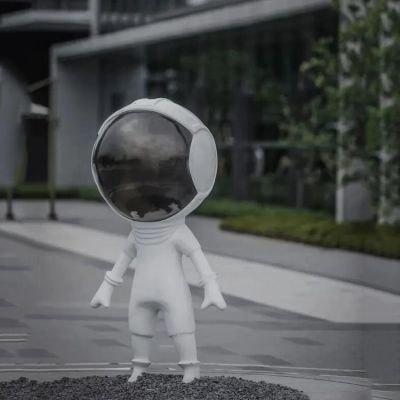 公园玻璃钢卡通创意太空机器人博鱼网页版
