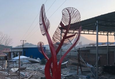 园林景观抽象芭蕉不锈钢树博鱼网页版