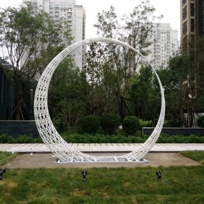 不锈钢月牙形圆环景观博鱼网页版
