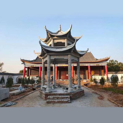 中式石雕户外多层乘凉凉亭博鱼网页版