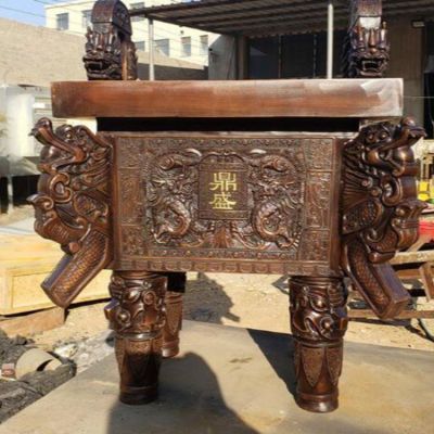 仿古做旧青铜器浮雕寺庙祈福鼎博鱼网页版