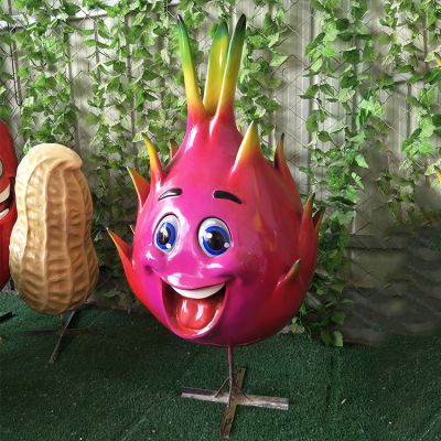 火龙果，玻璃钢卡通植物博鱼网页版摆件