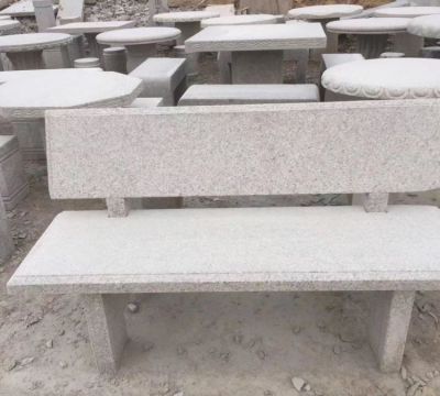 公园街道摆放天然花缸岩石雕长凳