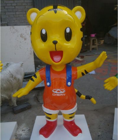 玻璃钢卡通商场小老虎博鱼网页版