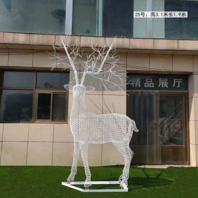 不锈钢户外园林金属网格梅花鹿博鱼网页版