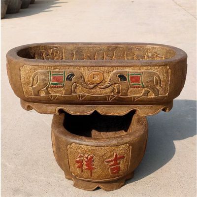 庭院老石板老石器 古镇公园老石槽博鱼网页版