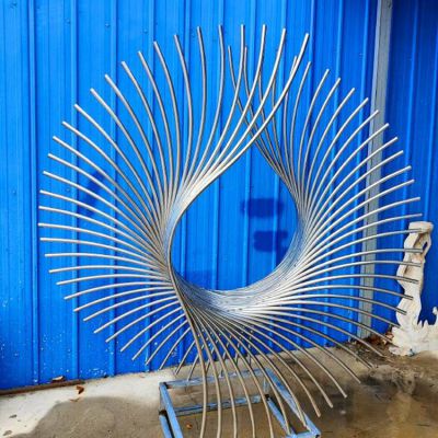 不锈钢博鱼网页版抽象园林照明户外地标