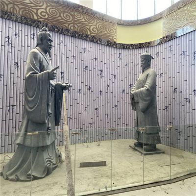 景区玻璃钢仿铜古代人物景观博鱼网页版