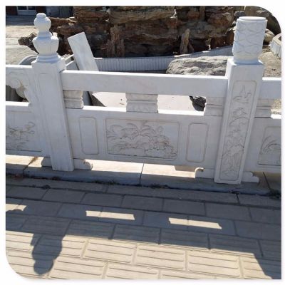 河道景区别墅汉白玉雕刻栏杆