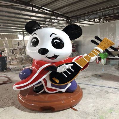 玻璃钢彩绘户外园林景观卡通熊猫博鱼网页版