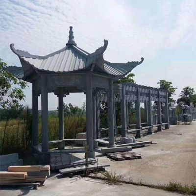 公园户外石雕长廊大理石园林景观博鱼网页版