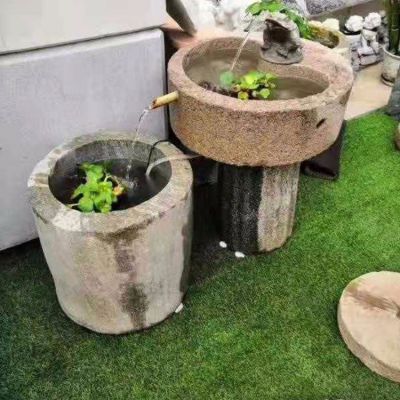 花岗岩做旧庭院室外摆放流水水池博鱼网页版
