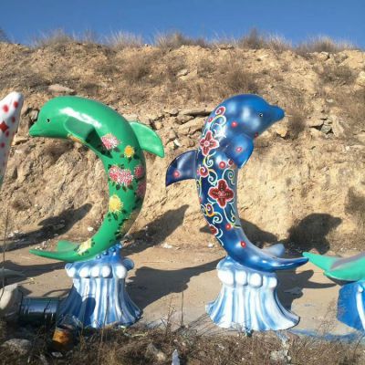 玻璃钢海豚，彩绘海洋动物博鱼网页版