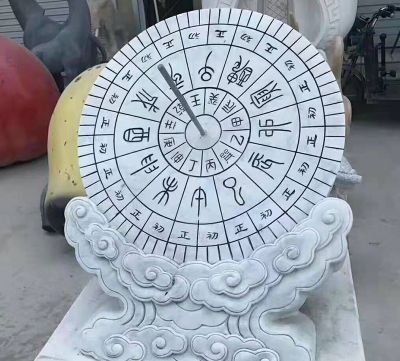 小区创意浮雕计时器日晷博鱼网页版