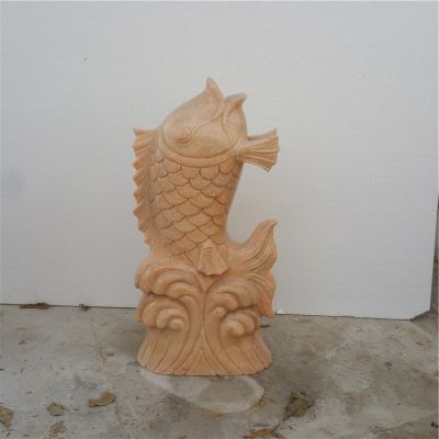 大理石石雕喷泉流水摆件鲤鱼博鱼网页版