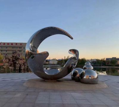 公园 摆放不锈钢创意抽象艺术景观博鱼网页版