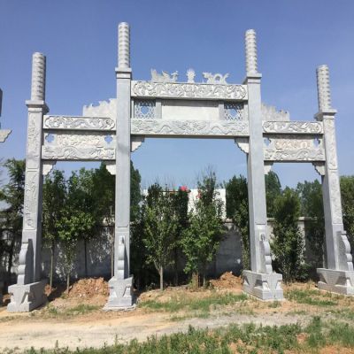 户外景区石材石雕大型牌坊博鱼网页版景观