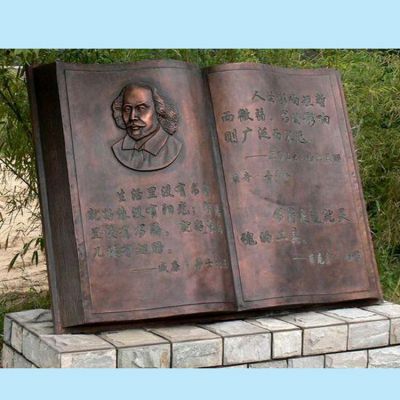 铜雕校园景观书籍博鱼网页版