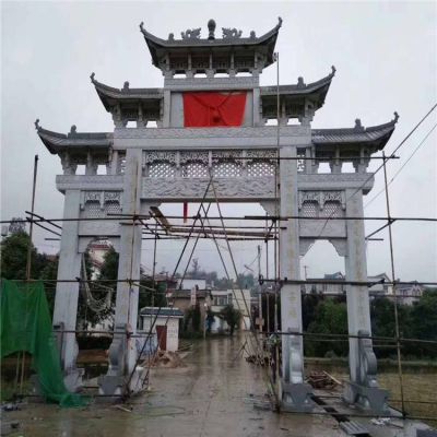 青石石雕户外景观牌坊博鱼网页版