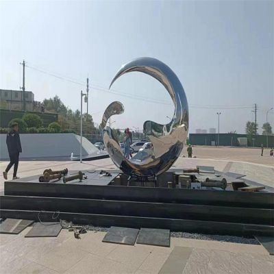 广场不锈钢镜面圆环博鱼网页版