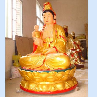 寺庙大型纯金打造滴水观音