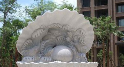 公园小区动物浮雕汉白玉喷泉石雕