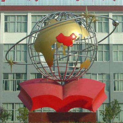 不锈钢园林景观金属网格镂空地球仪博鱼网页版
