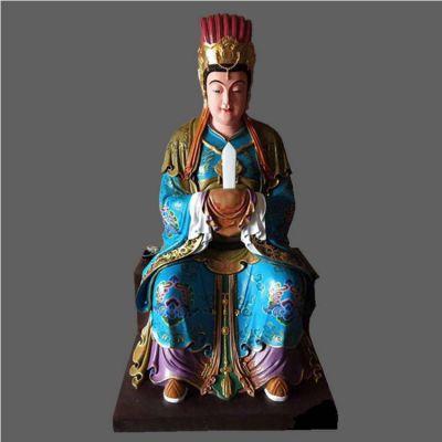 玻璃钢彩绘寺庙供奉佛像
