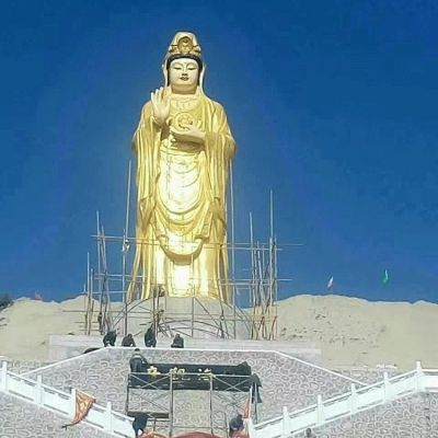 户外寺庙大型贴金观音菩萨博鱼网页版