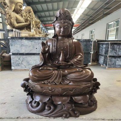 宗教寺庙大型铸铜段铜滴水观音博鱼网页版