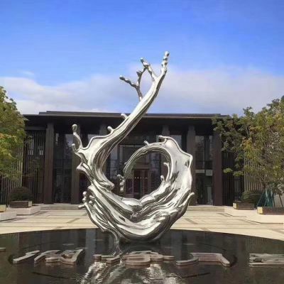 不锈钢抽象水景水滴 水景博鱼网页版 