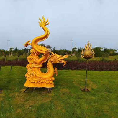 户外广场大型铜雕龙博鱼网页版